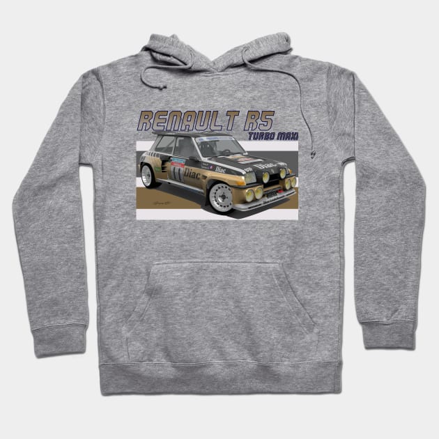 Renault R5 Turbo MAXI Hoodie by PjesusArt